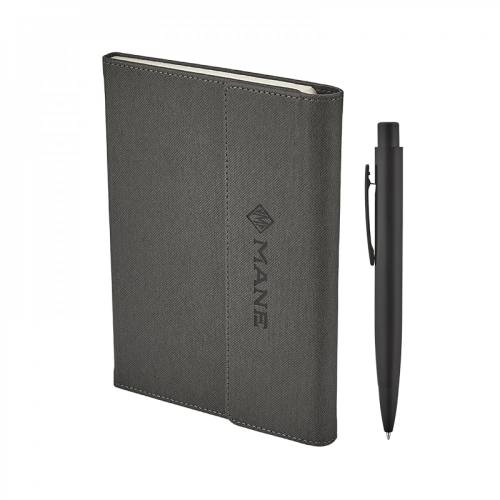Siyah Kişiye Özel Hediyelik Set - Defter - Kalem Seti