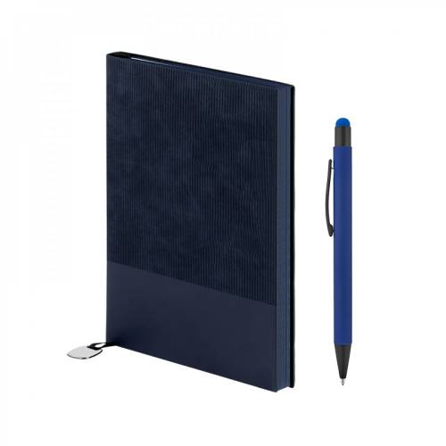 Mavi Kişiye Özel Hediyelik Set - Defter - Kalem Seti